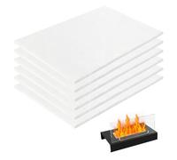 Lana Cerámica para Chimeneas de Etanol, 6 Piezas de Esponja de Lana Cerámica para Chimeneas de Sobremesa 30 x 20cm, Lana Cerámica para Bioetanol para Prolongar el Tiempo de Combustión
