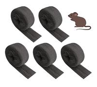 Lana de Acero Grado 0000 5Pcs Lana de Alambre de Acero Herramienta de Acero para Pulir Lana de Acero Fina para Limpiar Acabado de Madera Vidrio Cristal Metal Piedra 320cm 100g