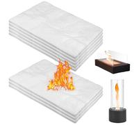 Lana de cerámica para bioetanol, 8 esponjas de cerámica para chimenea de bioetanol, bioetanol Reemplace la mecha para chimenea de mesa de gel de interior para prolongar la duración de combustión, 30 x