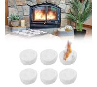 Lana de Cerámica para Bioetanol,Esponja de Cerámica,Lana CeráMica para Chimeneas de Etanol,6pcs Esponja de Chimenea de Mesa,Núcleo de Algodón para Chimenea de Etanol para Cámara de Combustión