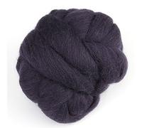 Lana de fieltro Aguja colorida Fieltro de lana Lana de fieltro Suministros de fieltro de lana para agujas de fieltro Lana manualidades para principiantes(negro)