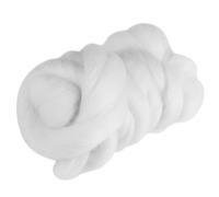 Lana de Fieltro de Aguja de 8 Colores, Hilo de Lana Natural de 55 G de Colores, Hilado Manual de Fieltro de Aguja Itinerante para Suministros de Hilo de Fieltro de Lana Materiales de(62-Blanco)