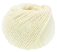 Lana Grossa Cool Merino Big 201, Ovillo de Lana para Tejer, Blanco crudo