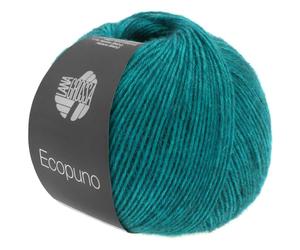 LANA GROSSA Ecopuno | noble estructura de hilo de malla de algodón relleno con merino/alpaca, hilo para tejer a mano de 17% lana virgen y 11% lana de alpaca, 50 g de lana para tejer y ganchillo, hilo