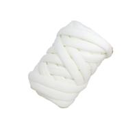 Lana Gruesa Hilo grueso de 500 g con núcleo algodón for tejer a mano, mantas, sombreros, etc para Alfombra(Milky White)