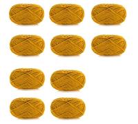 Lana Gruesa Para Crochet 10 piezas x 50 g de hilo grueso de terciopelo for tejer a mano, bufanda, gorro, hilo de chenilla.(Color 12)