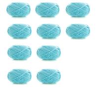 Lana Gruesa Para Crochet 10 piezas x 50 g de hilo grueso de terciopelo for tejer a mano, bufanda, gorro, hilo de chenilla.(Color 08)