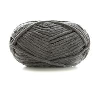Lana gruesa para tejer a mano, Chunky Crochet Knitting Yarn 50g 60m 3.5mm 1Ply Polyester Multicolor(Grey)
