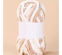 Lana gruesa para tejer a mano, Ice Stripe Thread Thick Wool Super Chunky Crochet Yarn 50g Multicolor(12)