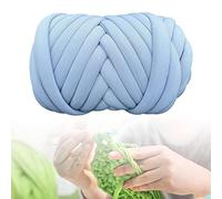Lana gruesa para tejer a mano, Super Chunky Braided Yarn Multicolor Washable 500G For Crochet Rug Blanket Pillow Throw(Sky Blue)