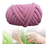 Lana gruesa para tejer a mano, Super Chunky Braided Yarn Multicolor Washable 500G For Crochet Rug Blanket Pillow Throw(Dark Pink)