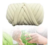 Lana gruesa para tejer a mano, Super Chunky Braided Yarn Multicolor Washable 500G For Crochet Rug Blanket Pillow Throw(Cream)
