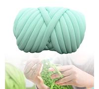 Lana gruesa para tejer a mano, Super Chunky Braided Yarn Multicolor Washable 500G For Crochet Rug Blanket Pillow Throw(Light Green)