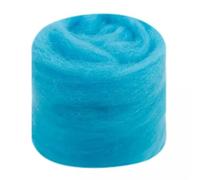Lana para fieltro con aguja Fieltro lana con aguja, fibra azul, material artesanal, ideal principiantes, creación productos bricolaje, técnica fieltrado manual(1,10g)