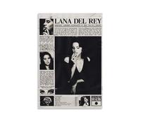 Lana Póster Del Rey Music Vintage Collage Para Habitaciones, Lienzo Estético Arte de Pared Arte de Pared Dormitorio Póster 40 x 45 cm (30 x 45 cm)