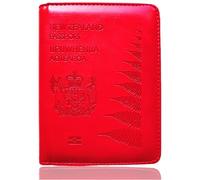 LANANAI Cartera para pasaporte, versión de Nueva Zelanda, multifuncional, para viajes, funda segura para pasaporte, Red, 10.5 x 14.2 cm, Casual
