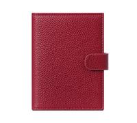 LANANAI Funda ultrafina de piel para pasaporte, documentos y billetes, Red, Long 10.5* High 14 *Thick 1.5 (cm), Casual