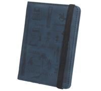 LANANAI Porta pasaportes de Arabia Saudita de Oriente Medio y Arabia Saudita, juego de libro de pasaporte antimagnético, diseño de arquitectura de Qatar, azul oscuro, 10.7 x 14.8 cm, Casual