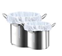 LANANUVO 2 Pieza Filtro Cerveza Poliéster Bolsas de Filtro de Cerveza, Bolsa Colador de Malla Fina con Cordón Reutilizables Bolsa de Gasa Filtrantes para Mermelada Vino Frutas, Manzana, Yogurt