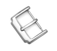 LANAPPTLTG 10 12 14 16 18 20 22 mm Hebilla de reloj de acero inoxidable apta for correa de reloj de cuero Reemplazo de cierre de reloj apto for accesorio de reloj universal(Silver-14mm)