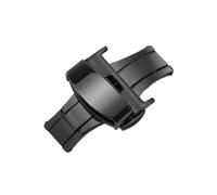 LANAPPTLTG 10 mm 12 mm 14 mm 16 mm 18 mm 20 mm 22 mm Cierre plegable de acero inoxidable Hebilla de reloj Correa de cuero Accesorios for relojes(Black,20mm)