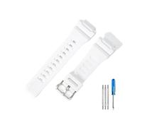 LANAPPTLTG Ajuste for Casio Aqs810 Correa AQ-S810W accesorios de repuesto for reloj WC-5208 funda de goma blanca 5208 modificada(White-Steel-K5)