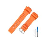 LANAPPTLTG Ajuste for Casio Aqs810 Correa AQ-S810W accesorios de repuesto for reloj WC-5208 funda de goma blanca 5208 modificada(Orange-Steel-K5)