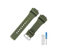 LANAPPTLTG Ajuste for Casio Aqs810 Correa AQ-S810W accesorios de repuesto for reloj WC-5208 funda de goma blanca 5208 modificada(Army Green-Steel-K5)