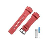 LANAPPTLTG Ajuste for Casio Aqs810 Correa AQ-S810W accesorios de repuesto for reloj WC-5208 funda de goma blanca 5208 modificada(Red-Black-K5)