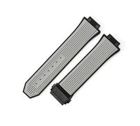 LANAPPTLTG Ajuste for Classic Fusion Big Bang apto for reloj Yubo caucho de silicona 27x17mm correa de reloj deportiva for hombres(Gray-Black-Z2)
