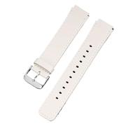 LANAPPTLTG Ajuste for Huawei B6 B7 Correa de cuero de 16 mm Apto for pulsera inteligente Correa de reloj B6 B7 Pulsera Apto for hombres y mujeres Accesorio de correa gris(White silver)