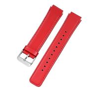 LANAPPTLTG Ajuste for Huawei B6 B7 Correa de cuero de 16 mm Apto for pulsera inteligente Correa de reloj B6 B7 Pulsera Apto for hombres y mujeres Accesorio de correa gris(Red silver)