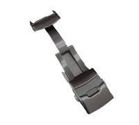 LANAPPTLTG Cierre de botón de acero inoxidable 304L, 18, 20mm, 22mm, 24mm, apto for Seiko, apto for Citizen, hebilla de correa de reloj de Metal, cierre plegable sólido(Black,20mm)