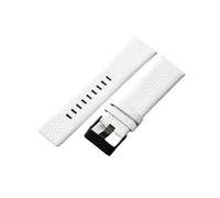 LANAPPTLTG Correa apta for diésel Dz7313 Dz7322 7257 Dz4323 serie 1657, correa de reloj transpirable con patrón Litchi N26 de 28mm(White-Black-K3,26mm)