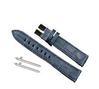 LANAPPTLTG Correa de cuero de liberación rápida for reloj de hombre, de 18 mm, 20 mm y 22 mm, compatible for Skmei DW y Pagani Design.(BLUE,22mm)