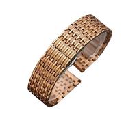LANAPPTLTG Correa de malla con hebilla de acero inoxidable for reloj, pulsera de acero ultrafina, cadena ancha de tamaño pequeño, 12mm, 14mm, 16mm, 18mm y 20mm(Rose gold,21mm)