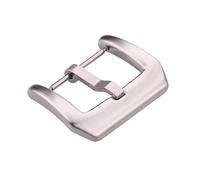 LANAPPTLTG Correa de reloj con hebilla de Metal de 18, 20, 22, 23 y 24mm, venta al por mayor, correas de reloj cepilladas plateadas y negras de acero inoxidable sólido, accesorios de cierre(Type 3,23m