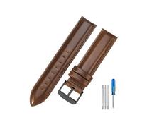 LANAPPTLTG Correa de reloj de cuero 24 22 20 19 18 17 16 14 mm Correa de reloj for hombre Apto for DW Apto for Daniel Apto for Wellington(Coffee-Black-K4,20mm)