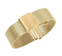 LANAPPTLTG Correa de reloj P66, línea de correa de reloj de acero inoxidable apta for correa de malla Milán, pulsera de 18mm, 20mm, 22mm y 24mm(Gold,16mm)