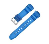 LANAPPTLTG Correa de silicona for reloj Casio MCW-100H/W-S220 H/Hdds100, interfaz convexa, suave, multicolor, deportiva, de resina(Sky blue-Steel-K5)