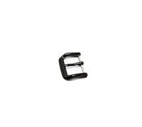 LANAPPTLTG Hebilla de correa de reloj for cierre de correa de reloj, piezas de repuesto de acero inoxidable pulido, 10mm, 12mm, 14mm, 16mm, 18mm, 20mm y 22mm(Black,10mm)