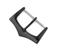 LANAPPTLTG Hebilla de reloj de acero inoxidable, 12mm, 14mm, 16mm, 18mm, 20mm, 22mm, correa de reloj de cuero, cierre, accesorios de reloj con herramienta(Black-12mm)