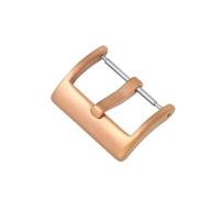 LANAPPTLTG Hebilla de reloj de acero inoxidable, 16mm, 18mm, 20mm, 22mm y 24mm, cierre de Pin pulido mate, accesorios de hebilla de oro rosa, negro, dorado y plateado(Matte rosegold,24mm)
