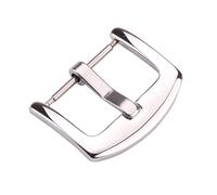 LANAPPTLTG Hebilla de reloj de acero inoxidable, 19 estilos, 12, 14, 16, 18, 20, 22, 23, 24, 26 y 28mm, correa de reloj plateada, accesorios de correa(Type 11,18mm)