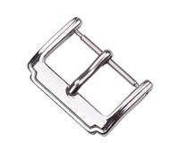 LANAPPTLTG Hebilla de reloj de acero inoxidable, 19 estilos, 12, 14, 16, 18, 20, 22, 23, 24, 26 y 28mm, correa de reloj plateada, accesorios de correa(Type 7,16mm)