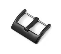 LANAPPTLTG Hebilla de reloj de acero inoxidable 304, 16mm, 18mm, 20mm y 22mm, desabrochador, cierre de reloj, accesorios T16(Black,18mm)