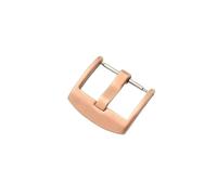 LANAPPTLTG Hebilla de reloj de acero inoxidable cepillado de 16, 18, 20mm, 22mm y 24mm, repuesto apto for correa de reloj de cuero Universal, accesorios de cierre(Rose Gold-22mm)