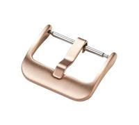 LANAPPTLTG Hebilla de reloj de acero inoxidable cepillado medio esmerilado de 3,0 mm Correa de reloj de cuero de 18 y 20 mm Cierre de reloj No se desvanece Cierre desplegable(Rose gold,18mm)