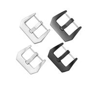 LANAPPTLTG Hebilla de reloj de acero inoxidable de 16, 18, 20, 22, 24 y 26mm, repuesto de cierre apto for reloj Panerai, pulsera de cuero, accesorios for reloj(Silver Polished-22mm)