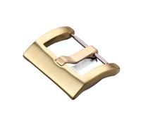 LANAPPTLTG Hebilla de reloj de bronce for hombre y mujer, 18mm, 20mm, 22mm, 24mm, accesorios de correa de cierre de correa de reloj de cobre sólido(Style 1,18mm)